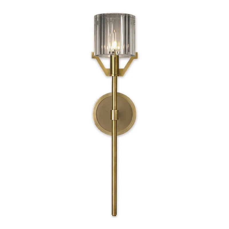 Tradition Cylinder K9 Crystal Shade 1-Light Wall Sconces - view 6