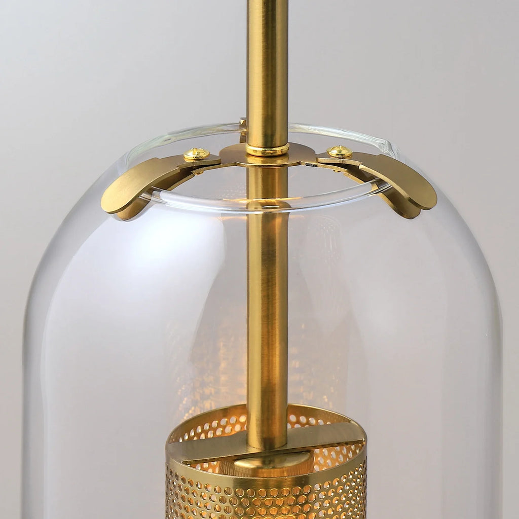 Mid-Century Modern 1-Light Glass Cylinder Wall Light Fixture - view 6