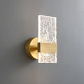 Oslo Water-rippled Glass Shade Wall Sconces in Ice Cube Shape - view 1