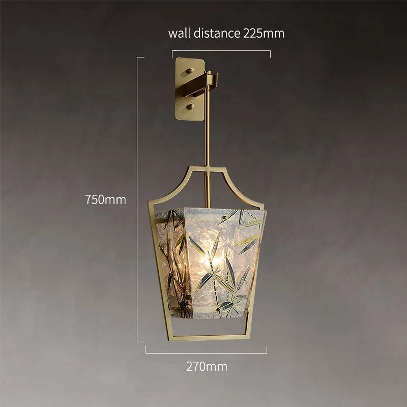 Modern 1-Light Pentagon Lantern Lights Glass Wall Sconces - view 10