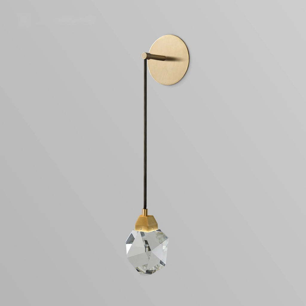 Modern Wall Sconces Lights with Irregular Gem Square Crystal - view 2