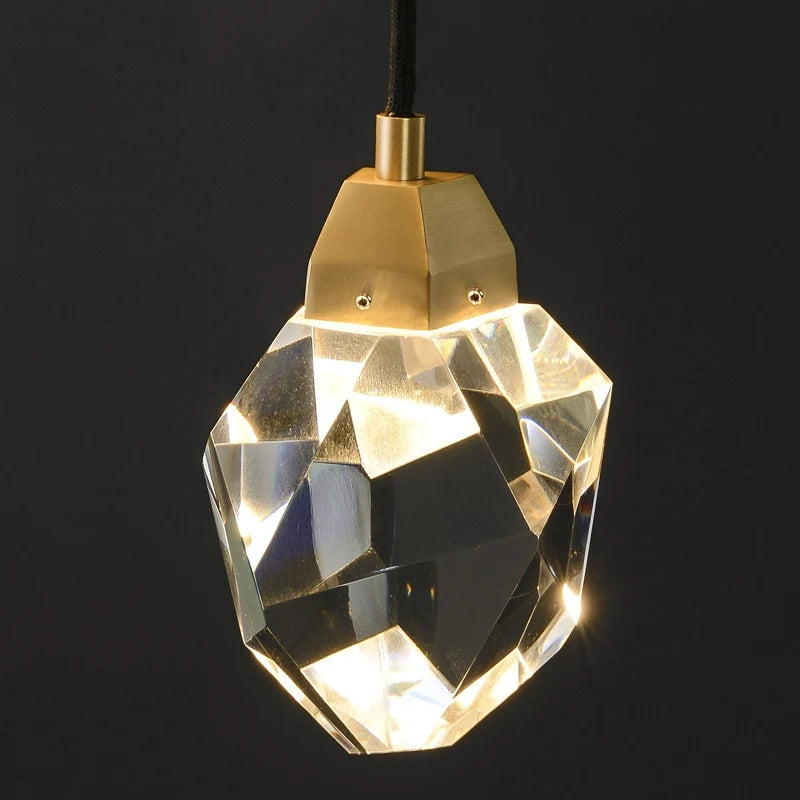Modern Wall Sconces Lights with Irregular Gem Square Crystal - view 6