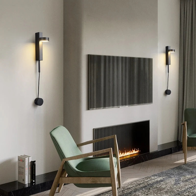 Contemporary Minimalist Led Line Wall Light Fixtures - view 3