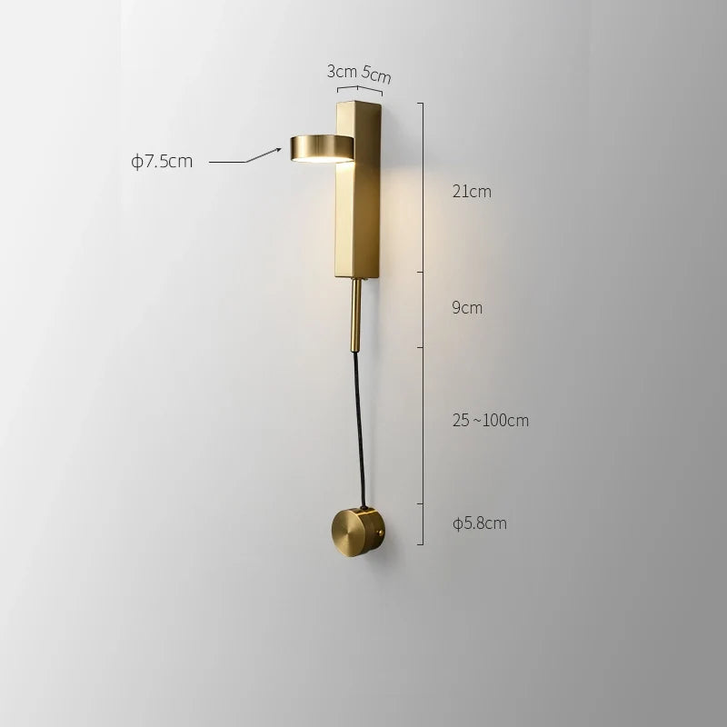Contemporary Minimalist Led Line Wall Light Fixtures - view 8