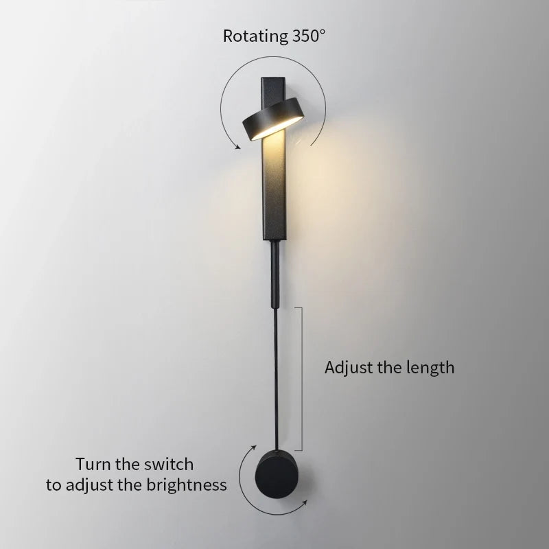 Contemporary Minimalist Led Line Wall Light Fixtures - view 9