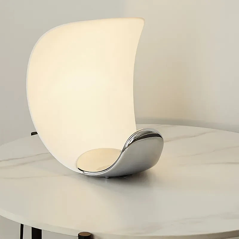 Curl LED Small Table Lamp for Bedroom in Crescent Moon - view 5