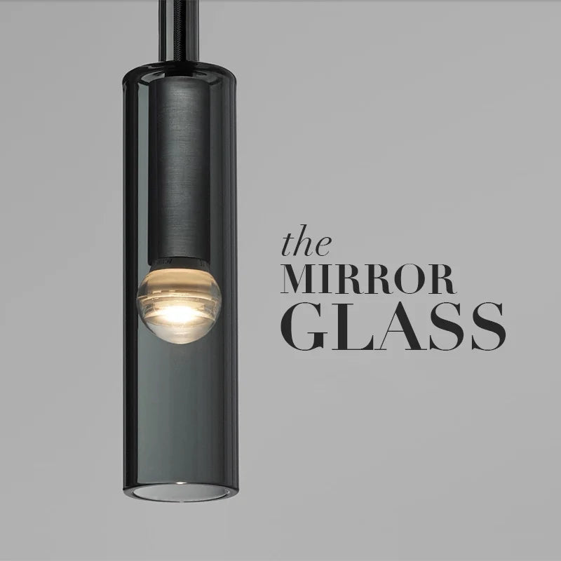 Minimalist Charlot Black Cylinder Glass Wall Sconces - view 7