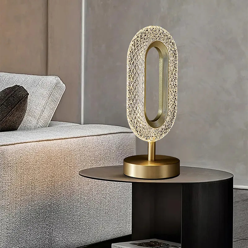 Ovated Modern Led Table Lamp -Plug In Light Fixture - view 2