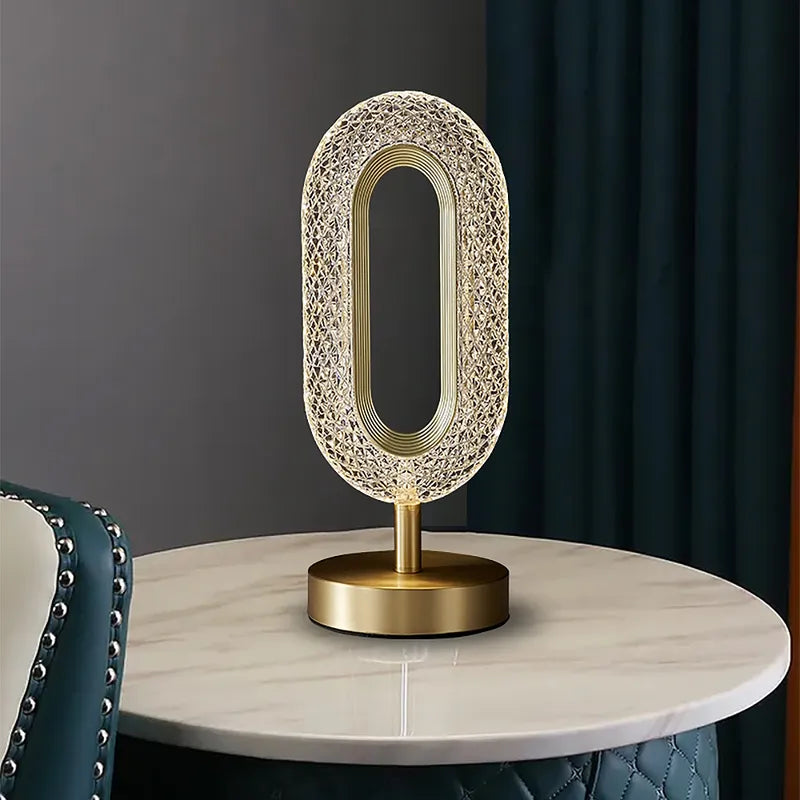 Ovated Modern Led Table Lamp -Plug In Light Fixture - view 3