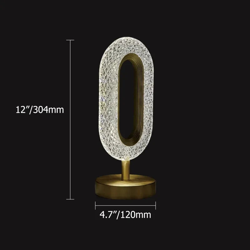 Ovated Modern Led Table Lamp -Plug In Light Fixture - view 6