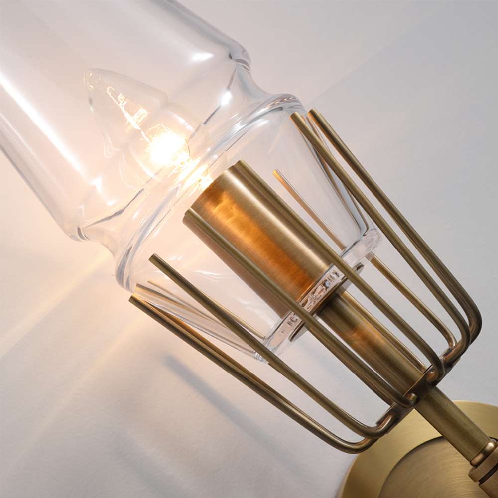Mid Century Modern Wall Sconces in Brass Arrow Shape - view 6