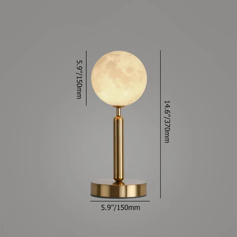 Tr Gold Iron Plating Table Lamp with Globe Glass Shade - view 4