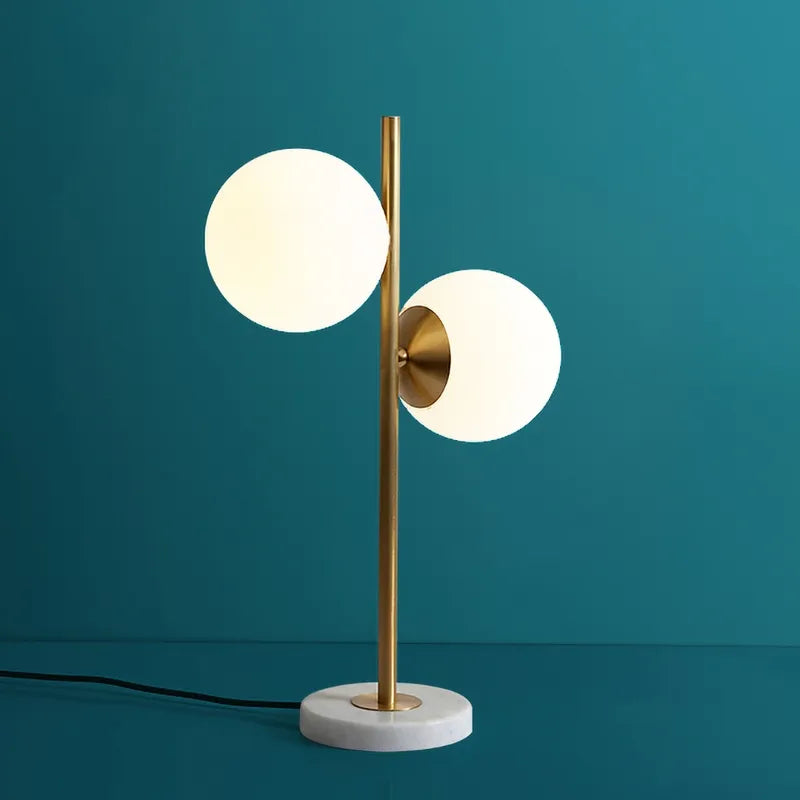 Holloway Glass Shade Globe Double Heads Table Light - view 8
