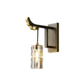 Worldgle Brushed Bronze Linear Wall Sconces with Clear Glass Shade - view 8