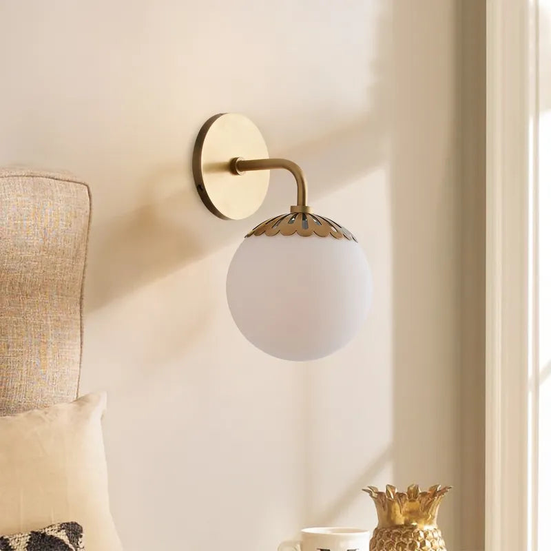 Dewdrop Glass Globe Shade Wall Sconces for Living Room - view 3