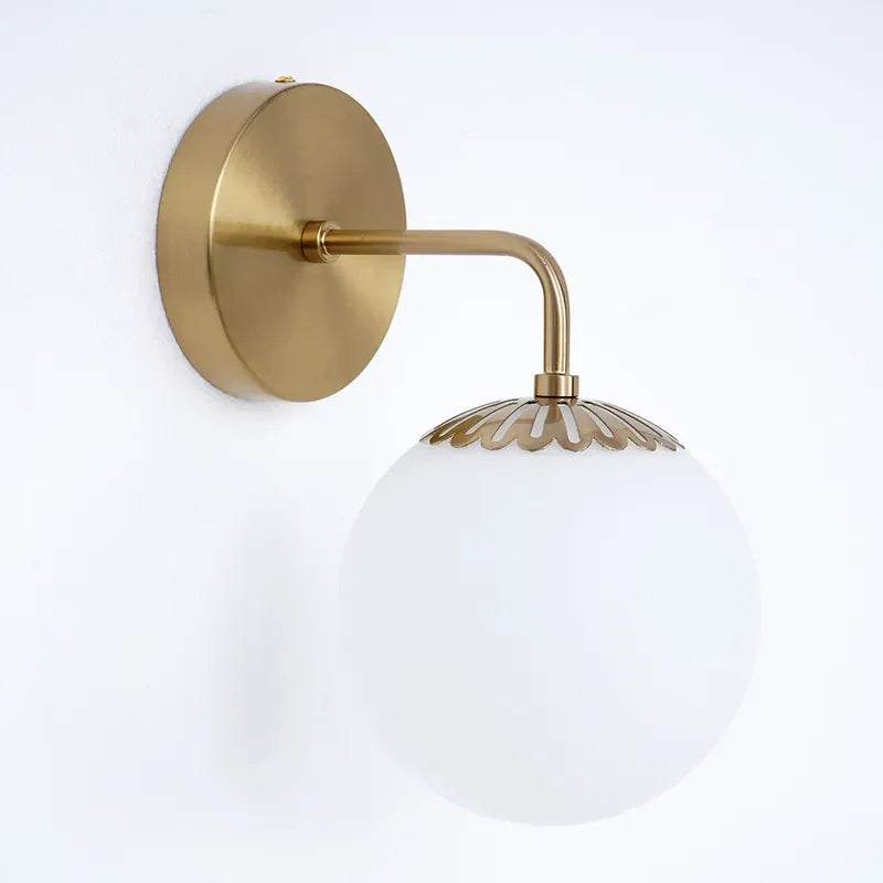 Dewdrop Glass Globe Shade Wall Sconces for Living Room - view 4