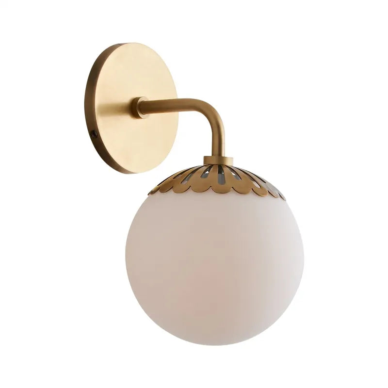 Dewdrop Glass Globe Shade Wall Sconces for Living Room - view 5