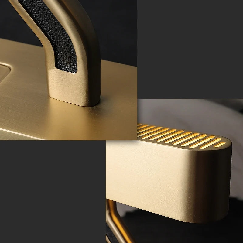 Mid Century Modern Colt Brass Table Lamp for Bedroom - view 8