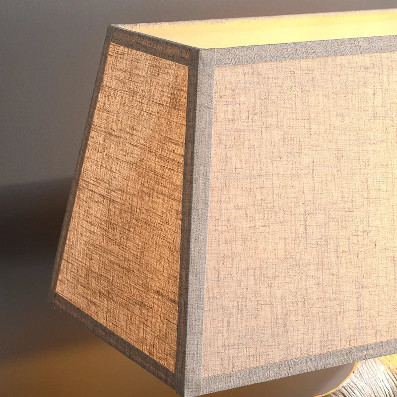 Craft Hand-Carved Marble Table Lamp in Ginkgo Shape - view 7