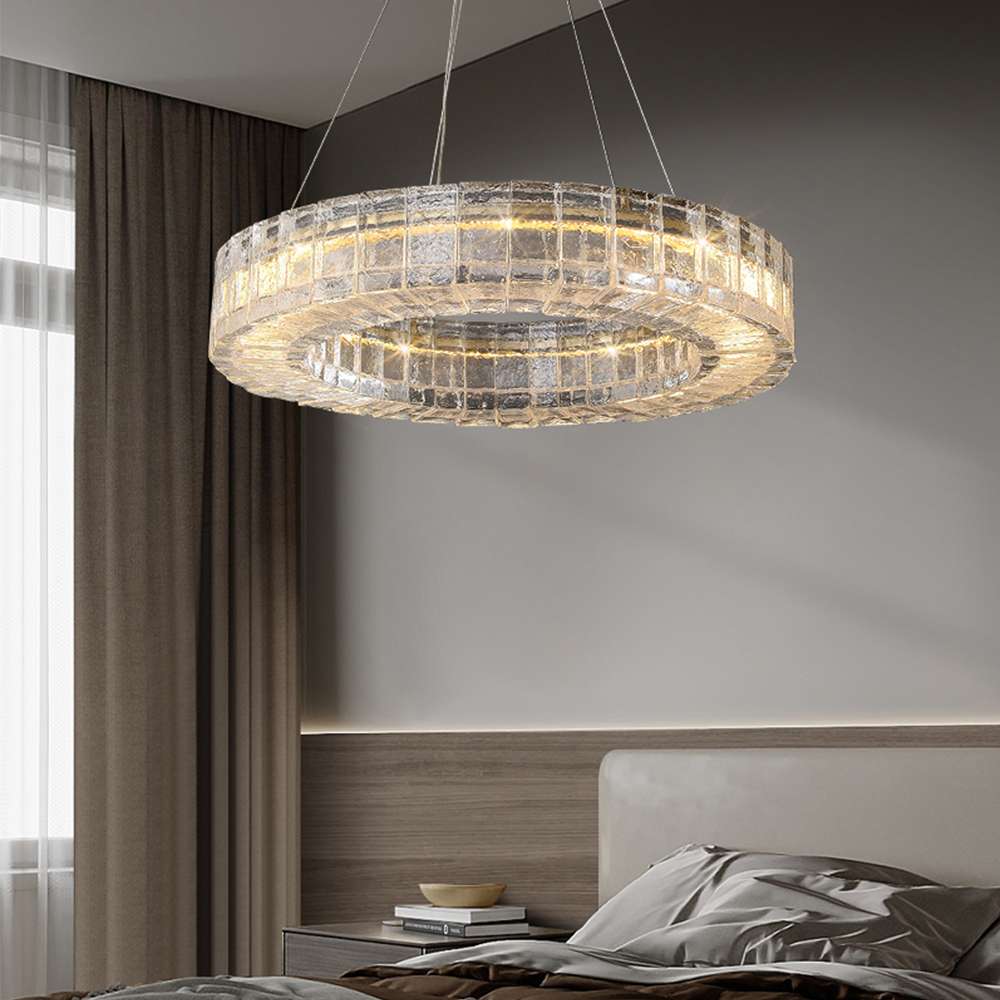 Tessera Ring Round Chrome Modern Crystal Chandelier - view 4