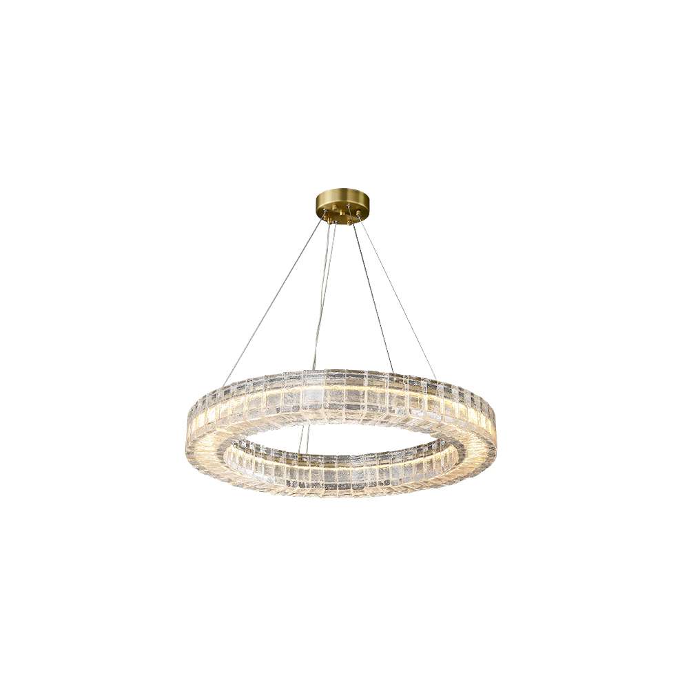 Tessera Ring Round Chrome Modern Crystal Chandelier - view 9