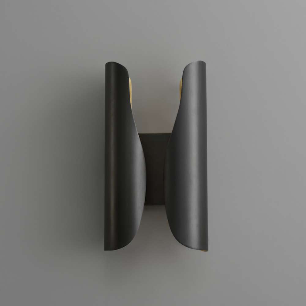 Mid Century Modern Babylon Brass Wall Light Fixtures - view 2