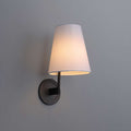 Tapered Opal Fabric Shade Grand Wall Sconces 7 Inches - view 1