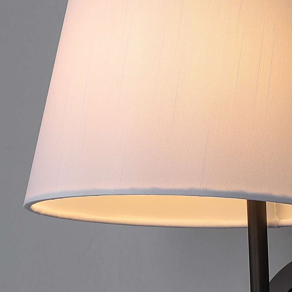 Tapered Opal Fabric Shade Grand Wall Sconces 7 Inches - view 7