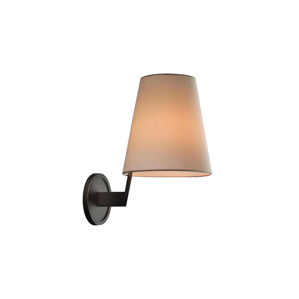 Tapered Opal Fabric Shade Grand Wall Sconces 7 Inches - view 8