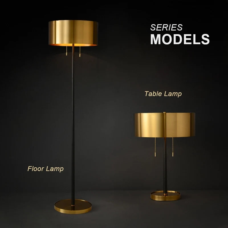Light in the Space Mid Century Table Lamp in Burnished Brass - view 10