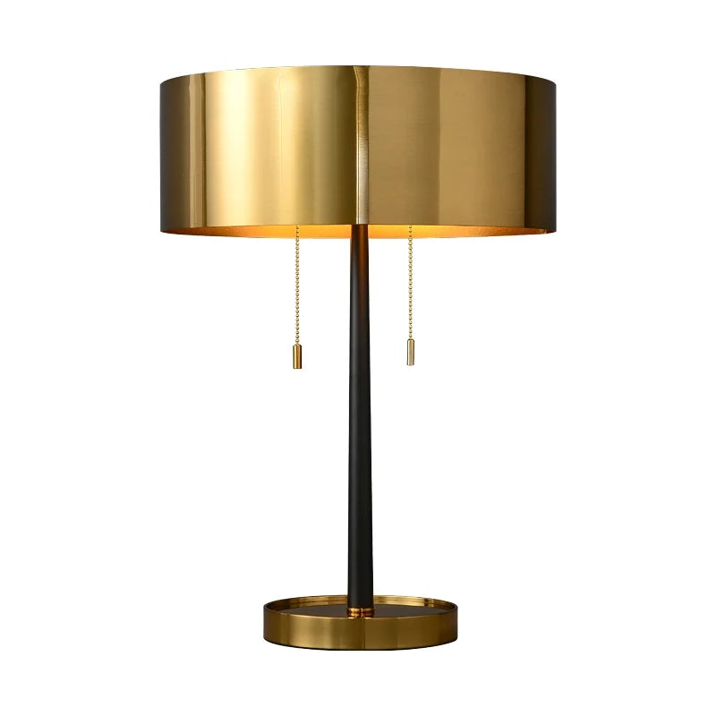 Light in the Space Mid Century Table Lamp in Burnished Brass - view 8