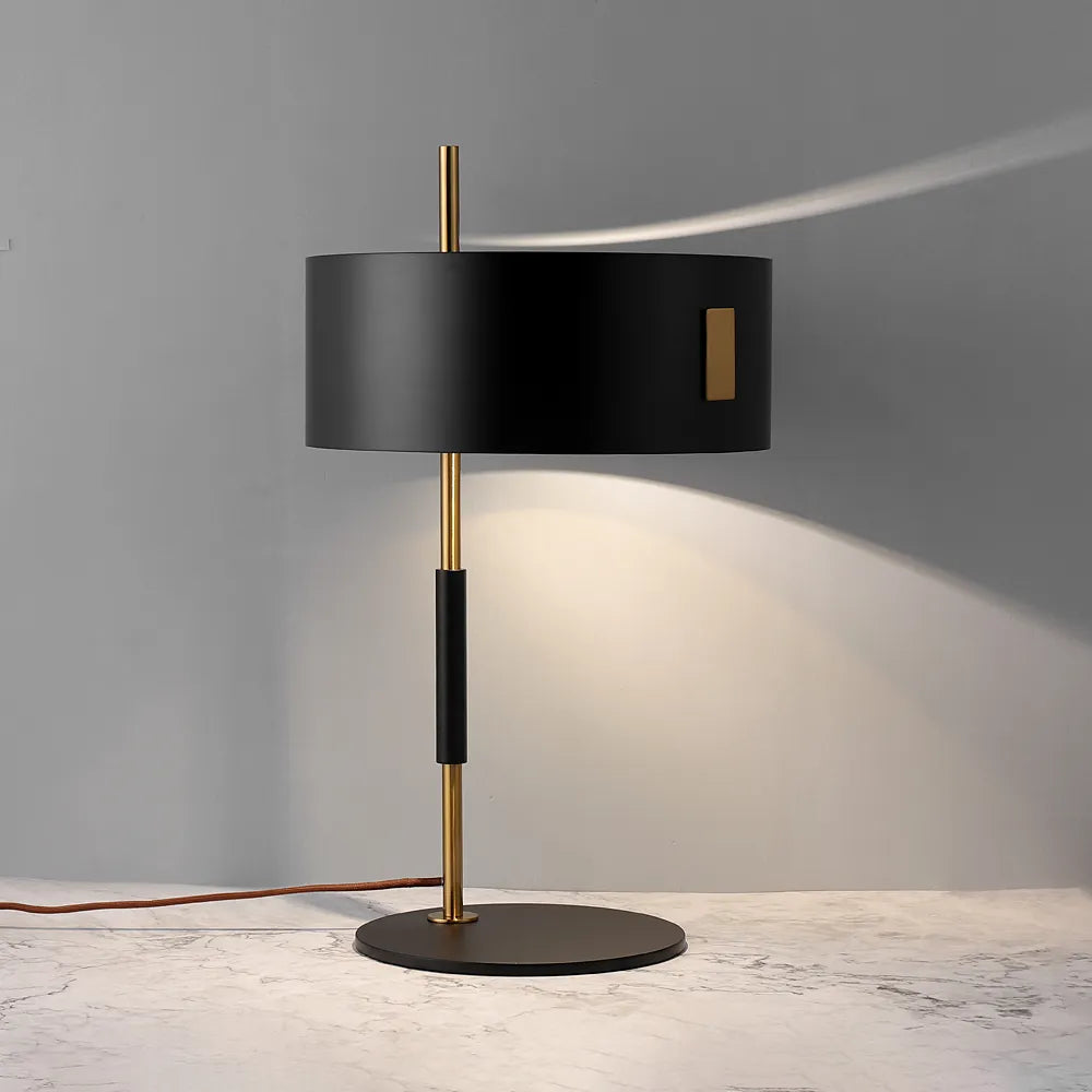 1953 Black Minimalist Modern Table Lamp with Iron Base - view 1