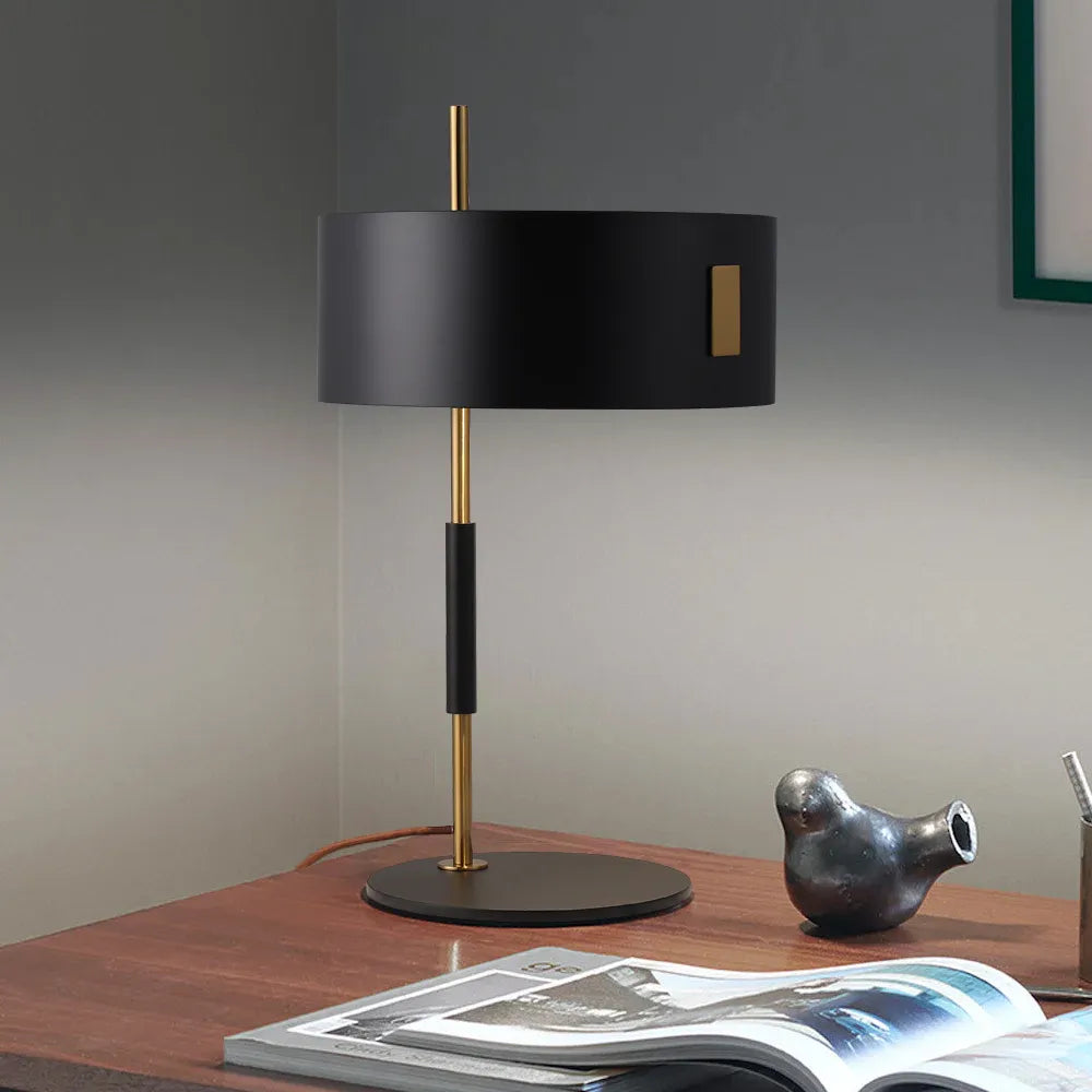 1953 Black Minimalist Modern Table Lamp with Iron Base - view 3