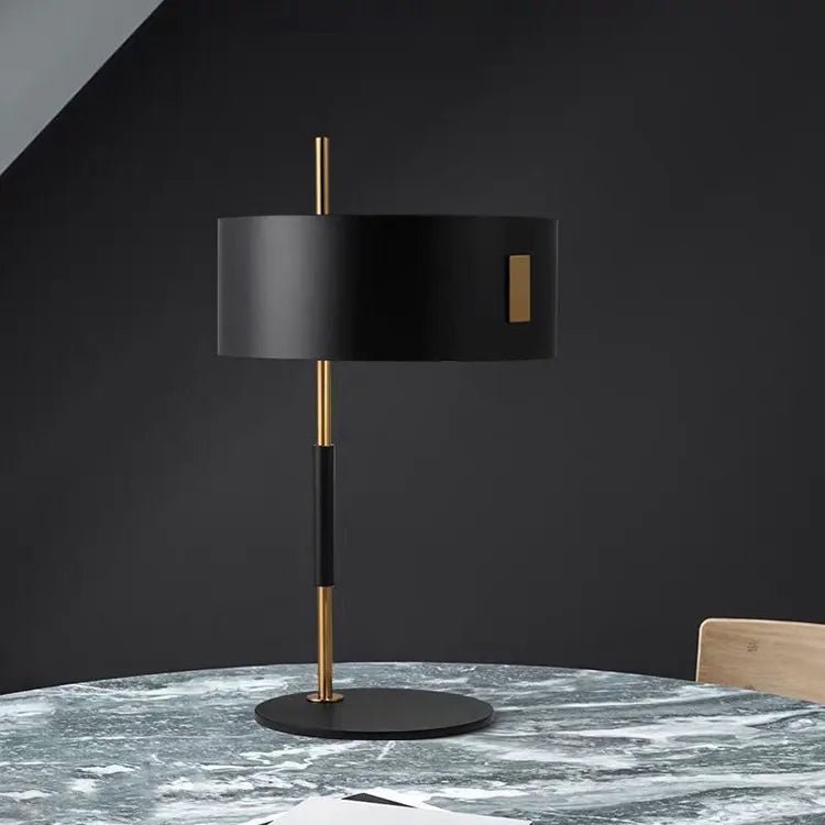 1953 Black Minimalist Modern Table Lamp with Iron Base - view 6