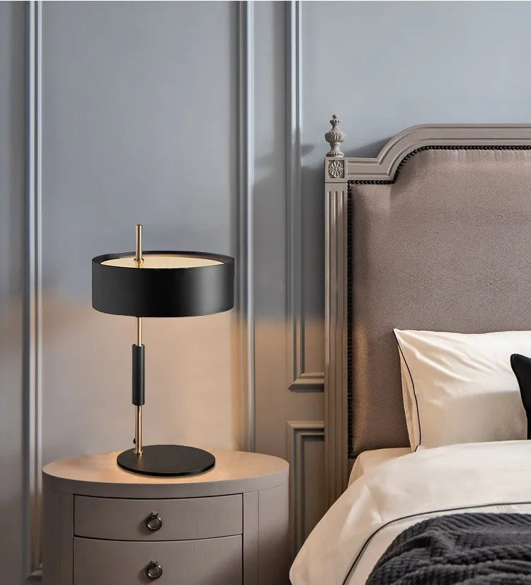 1953 Black Minimalist Modern Table Lamp with Iron Base - view 8
