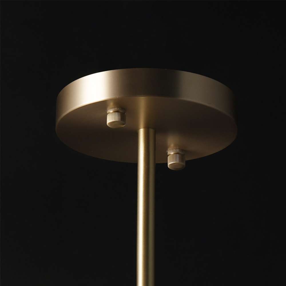 Contemporary MIira 4-Light Hanging Lamp Brass Opal - view 4