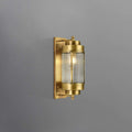Industrial Metal Cylinder Outdoor Wall Lighting with Glass Shade - view 1
