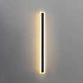 Minimalist Haylen Cylinder Outdoor Wall Lighting in Black - view 1