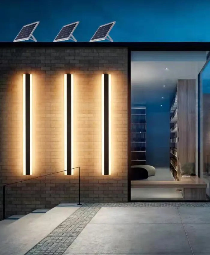 Minimalist Haylen Cylinder Outdoor Wall Lighting in Black - view 11