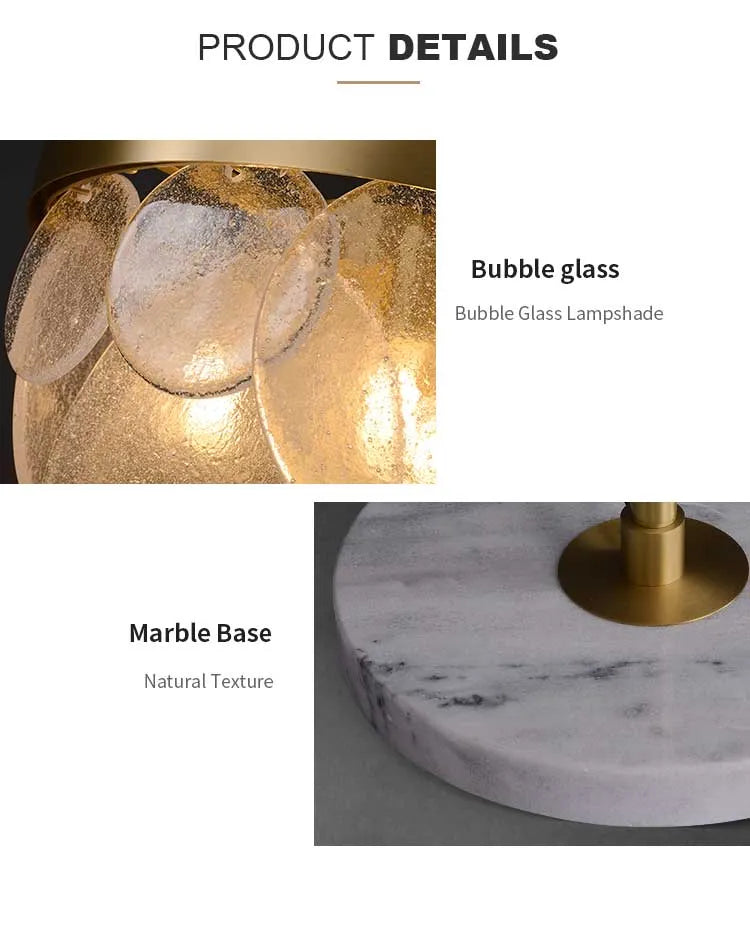 Luxury Frosted Glass Shade LED Flower Floor Lamp Modern - view 9