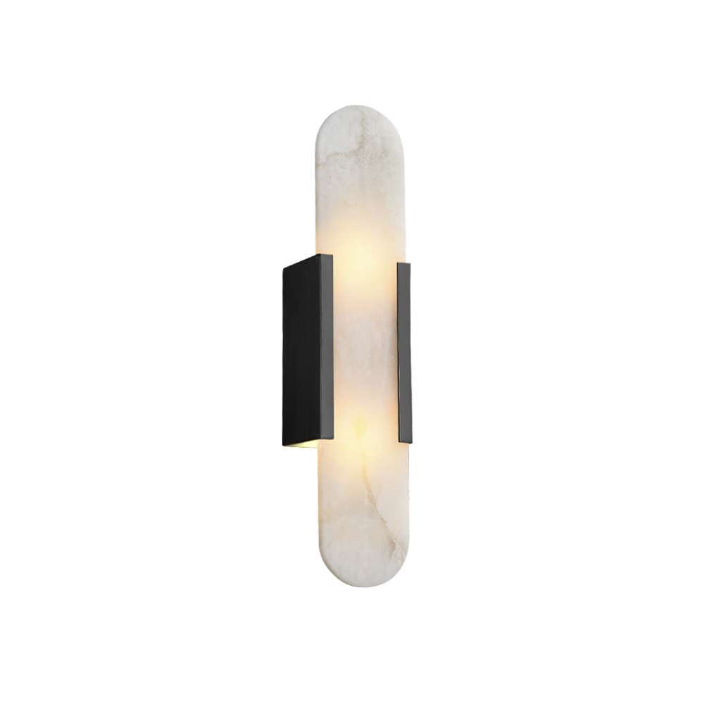 Melange Elongated Alabaster Sconce H 19.7'' - view 9