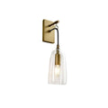 Modern Lure Clear Glass Shade Wall Sconces for Living Room - view 8