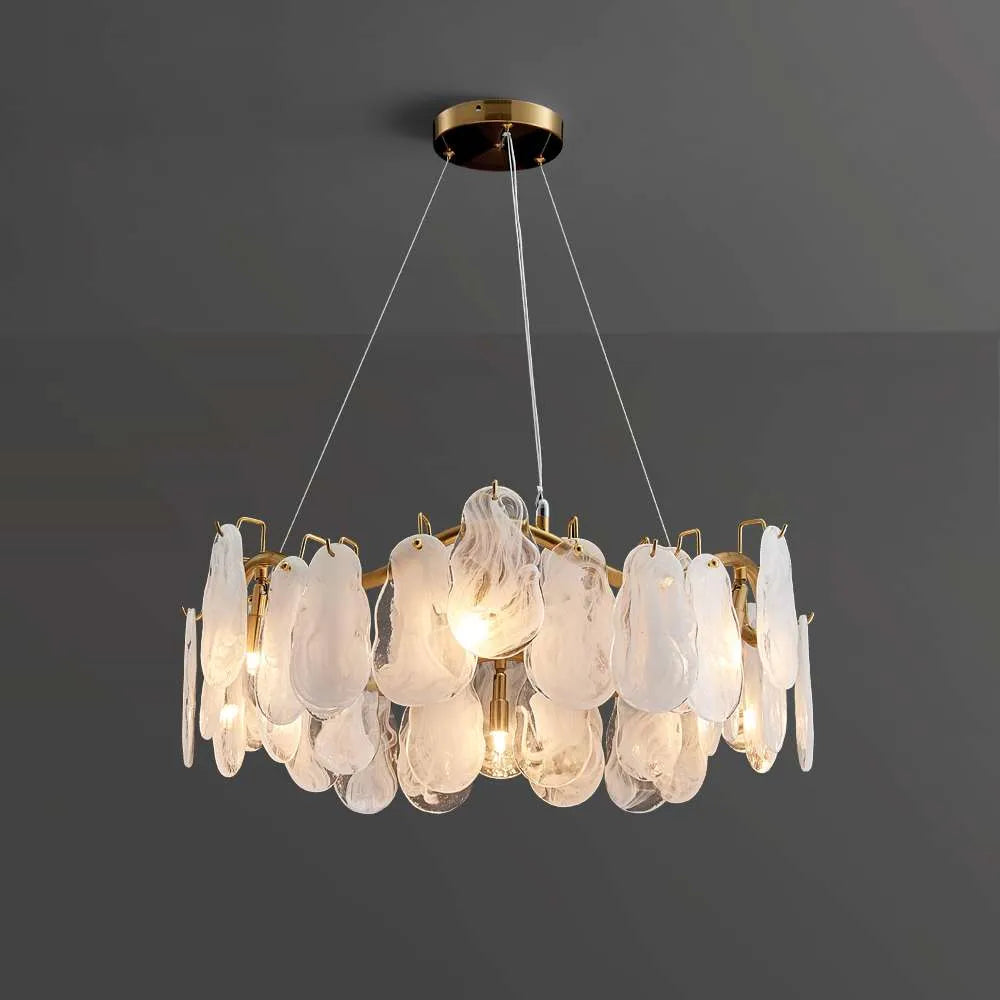 Contemporary Cloud Multi-Tier Cloud Glass Chandelier - view 1