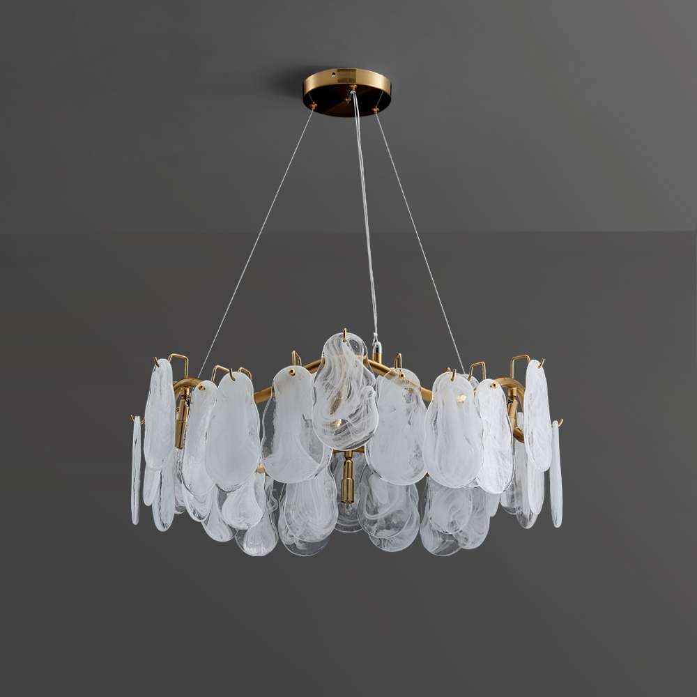 Contemporary Cloud Multi-Tier Cloud Glass Chandelier - view 2