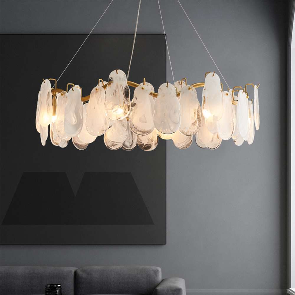 Contemporary Cloud Multi-Tier Cloud Glass Chandelier - view 5