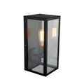 Modern Outdoor Lighting with Square Matte Black Metal Lantern - view 1