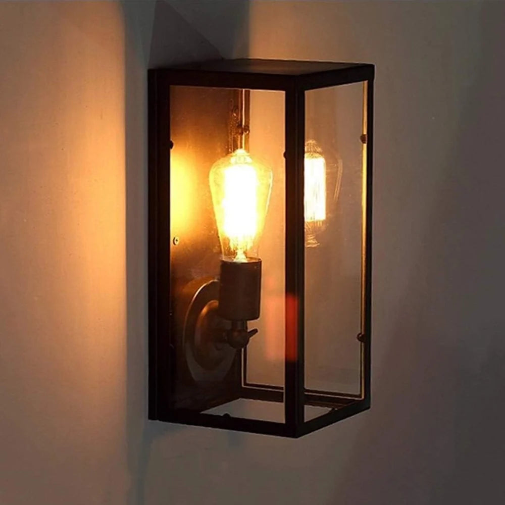 Modern Outdoor Lighting with Square Matte Black Metal Lantern - view 5