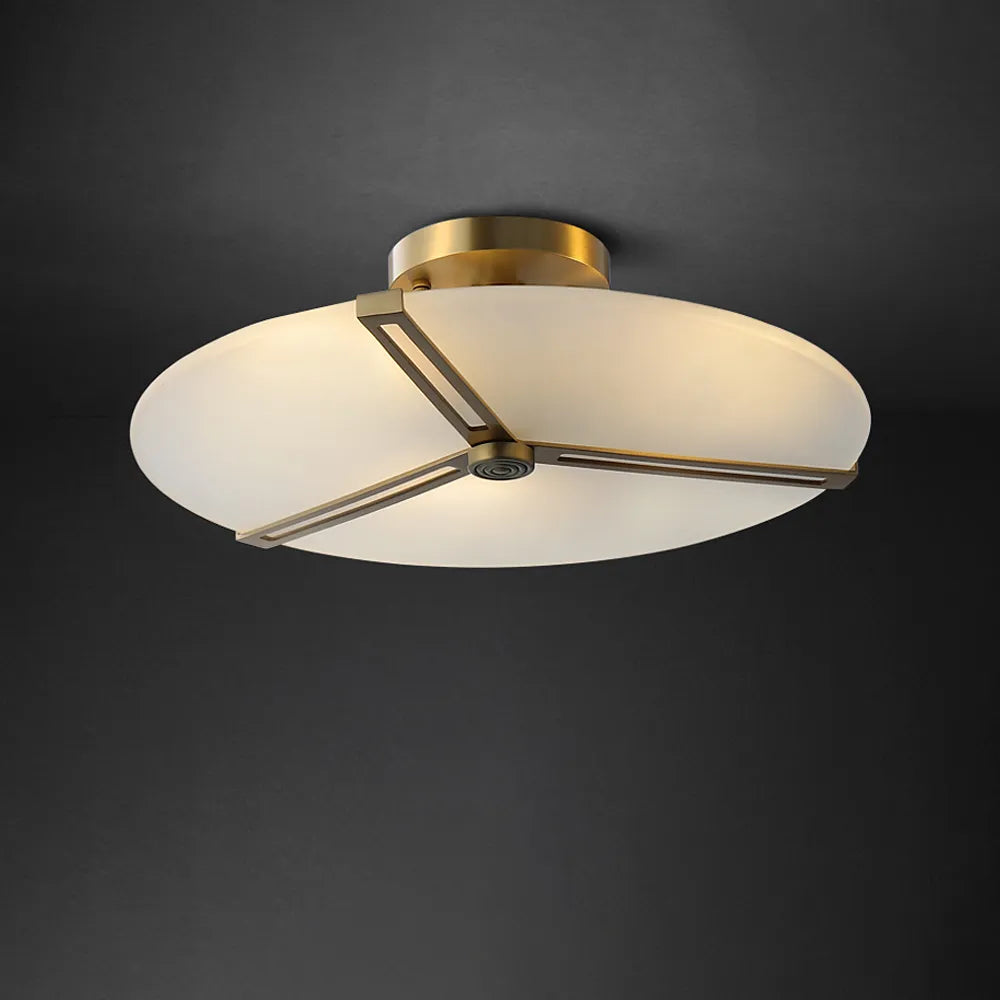 Modern Ceiling Lights With Matte White Glass Shade - view 1
