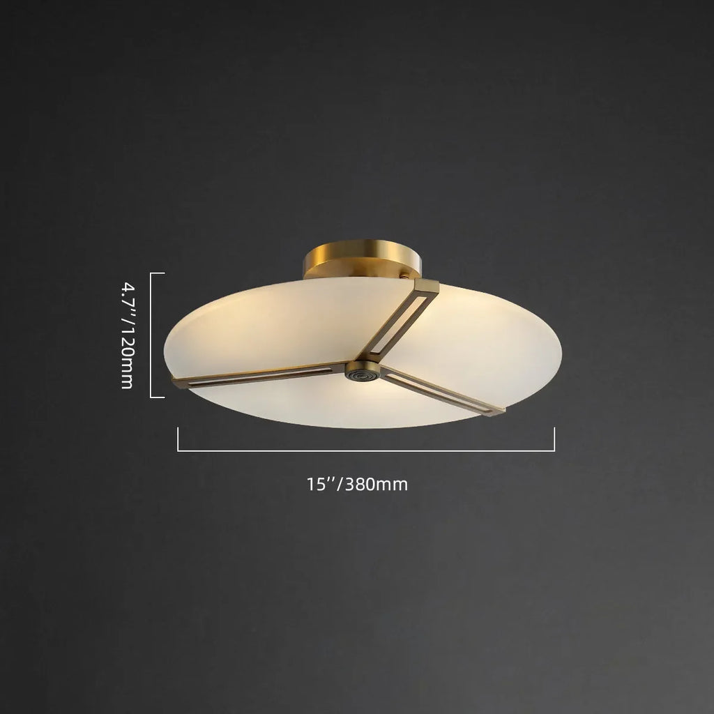 Modern Ceiling Lights With Matte White Glass Shade - view 12
