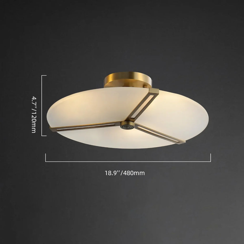 Modern Ceiling Lights With Matte White Glass Shade - view 13